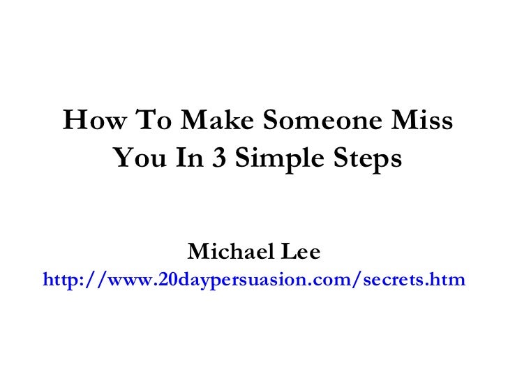 To Someone How You Make Miss To Someone How You Make Miss